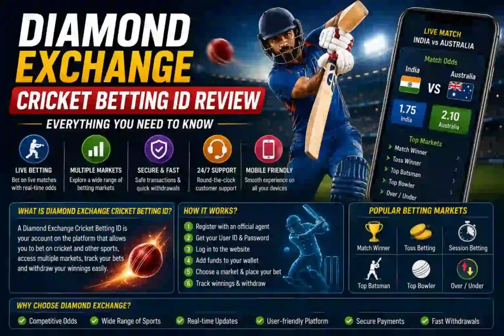 Diamond Exchange Cricket Betting ID Review - Betidworld