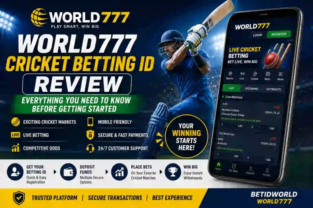World777 Cricket Betting ID Review - BetIDWorld