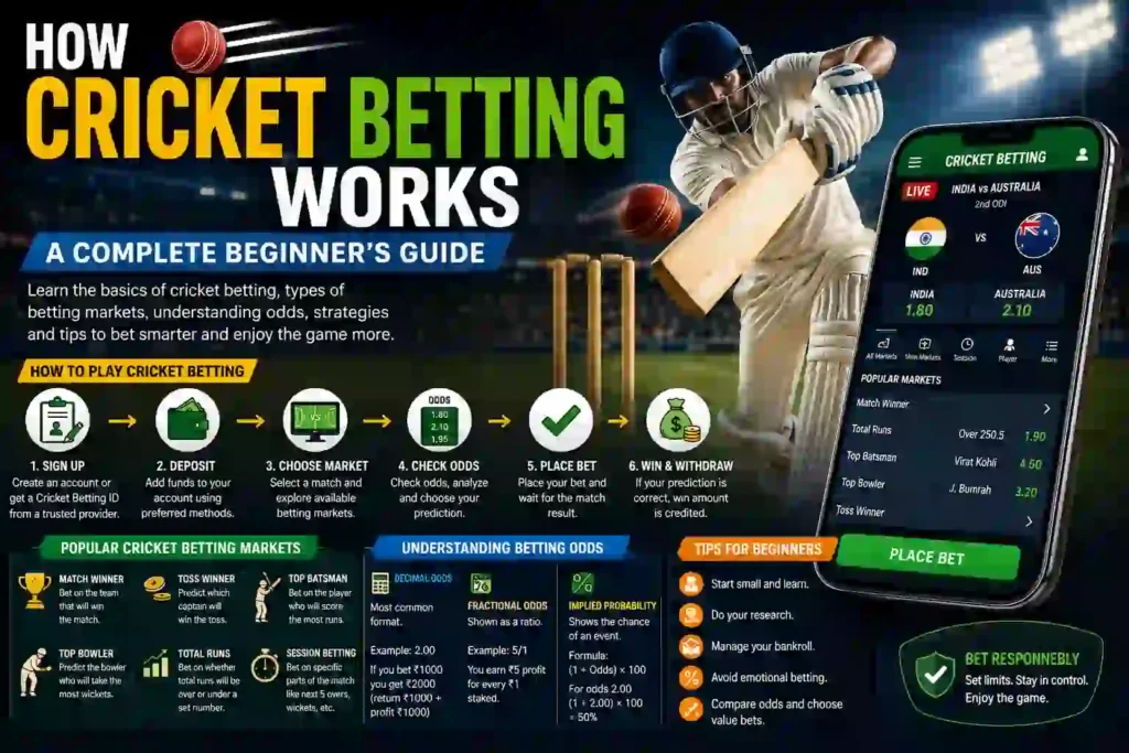 how cricket betting works